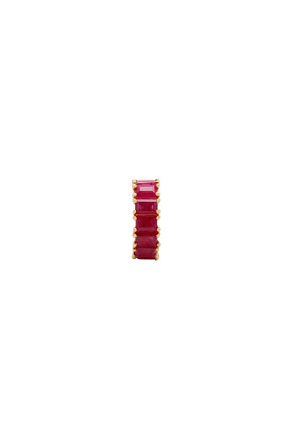 Ruby Baguette Big Bead
