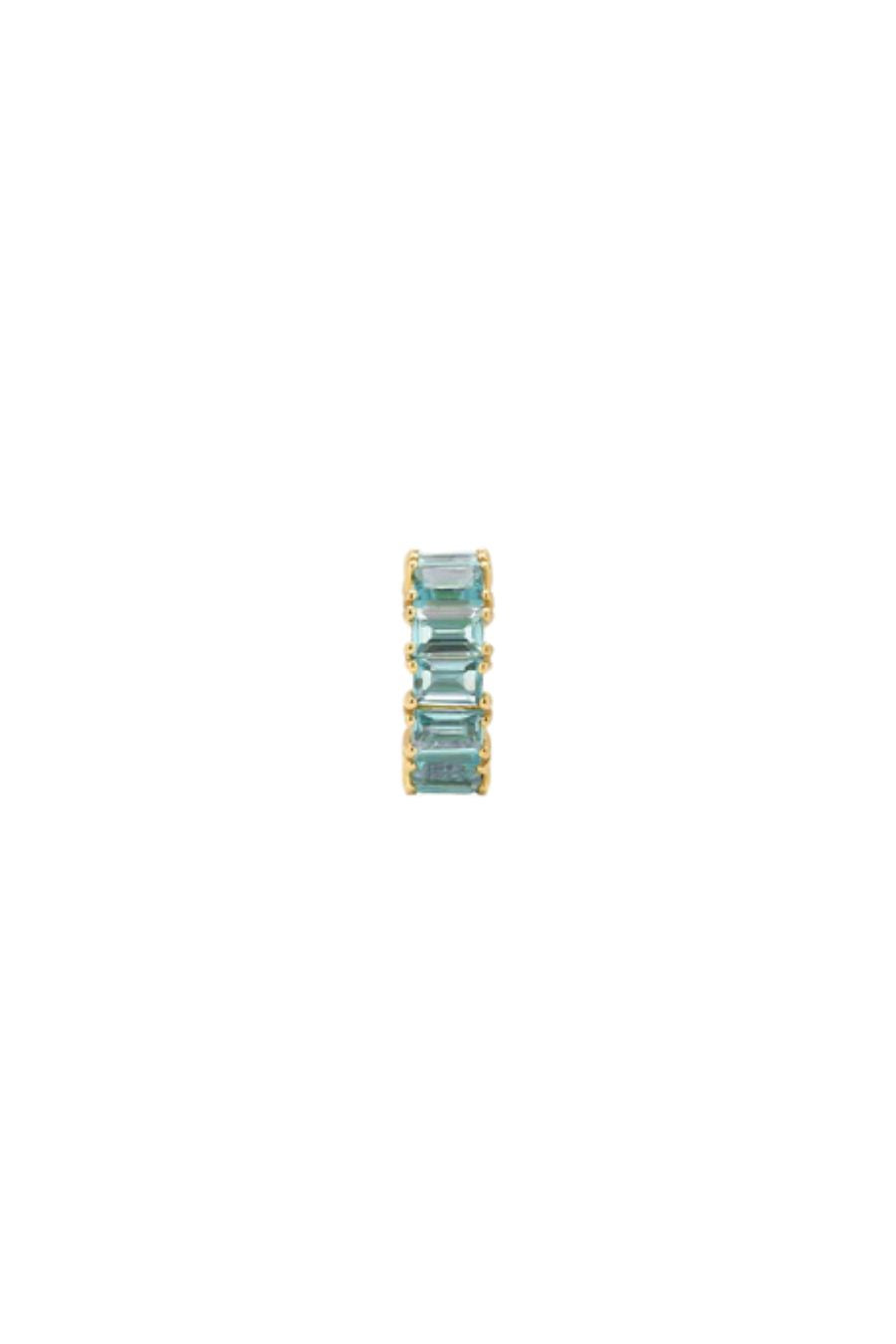 Blue Topaz Baguette Big Bead