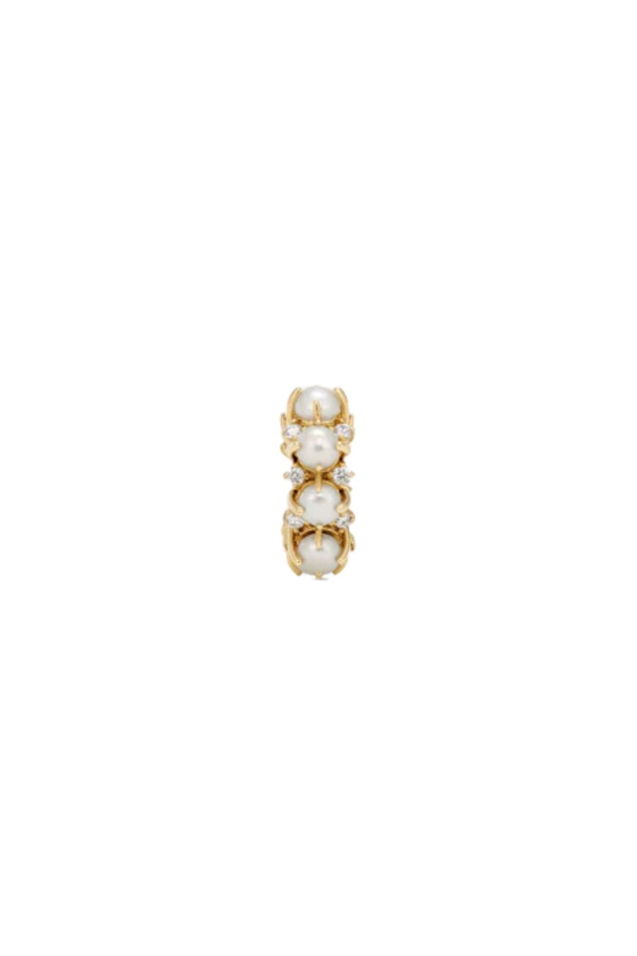 Pearl + Diamond Rounds Big Bead