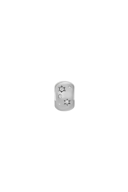 Celestial Diamond Big Bead in Sterling Silver