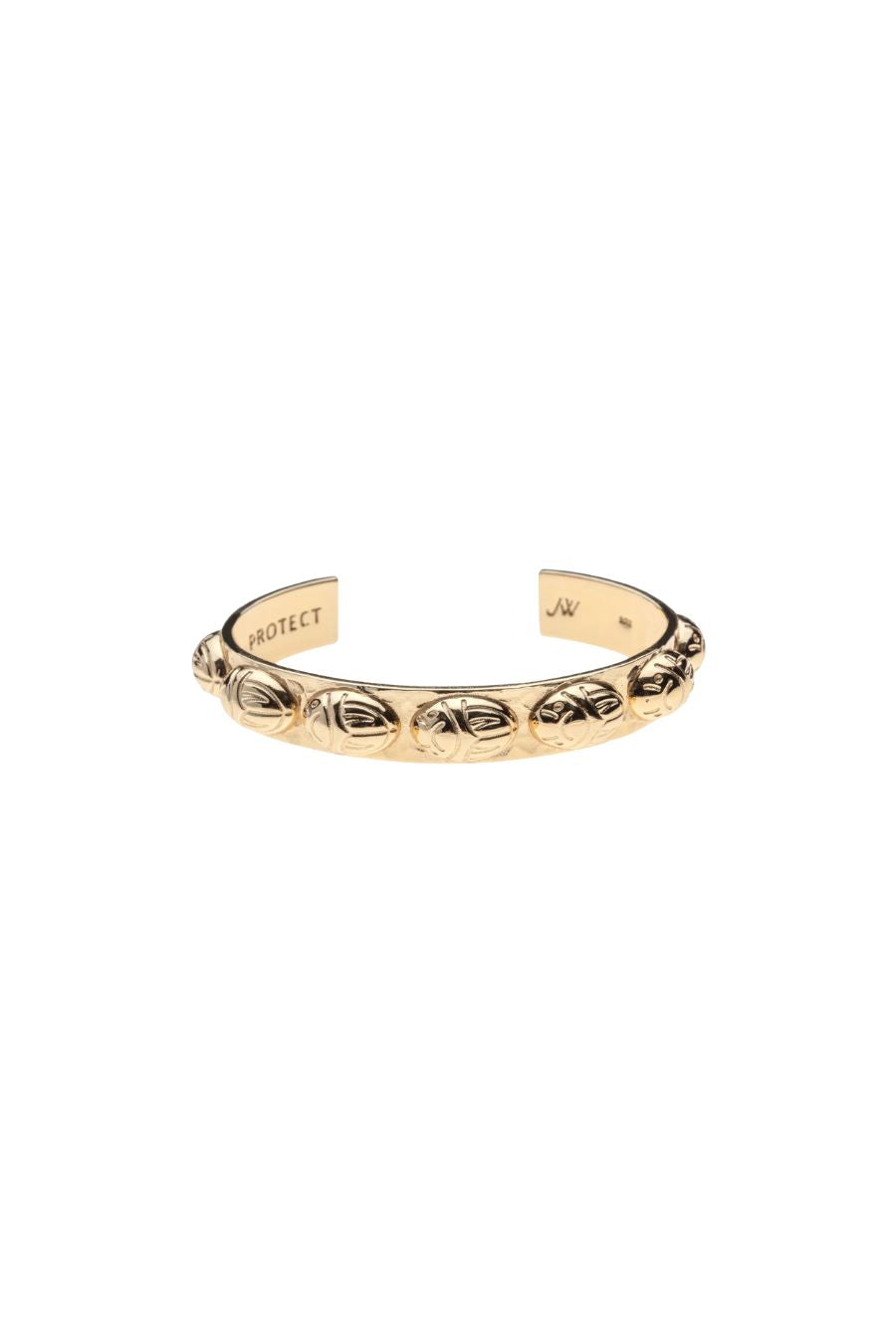 PROTECT JW Gold Scarab Cuff