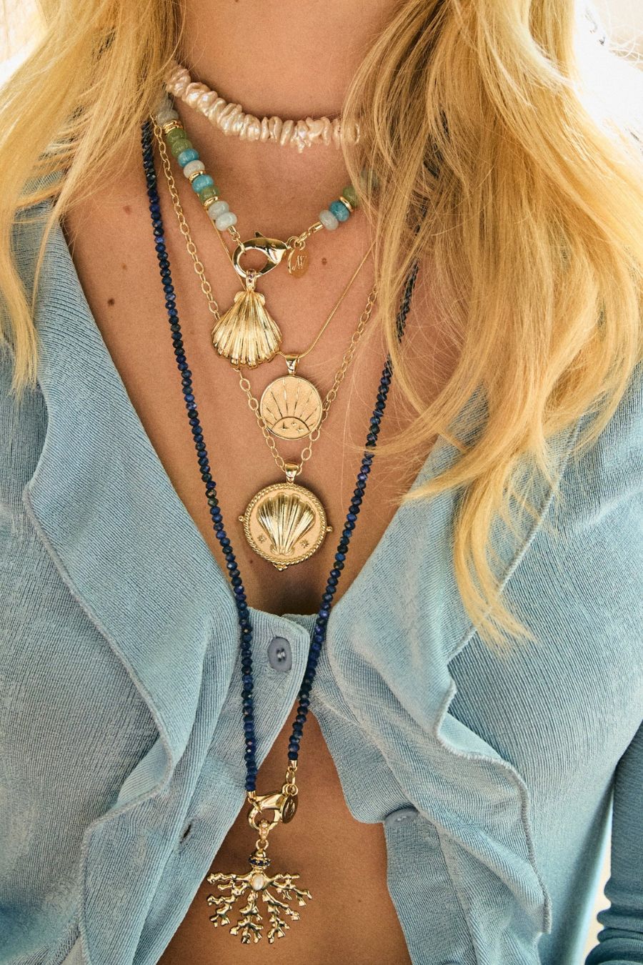 STRONG Clamshell Original Pendant Coin Necklace