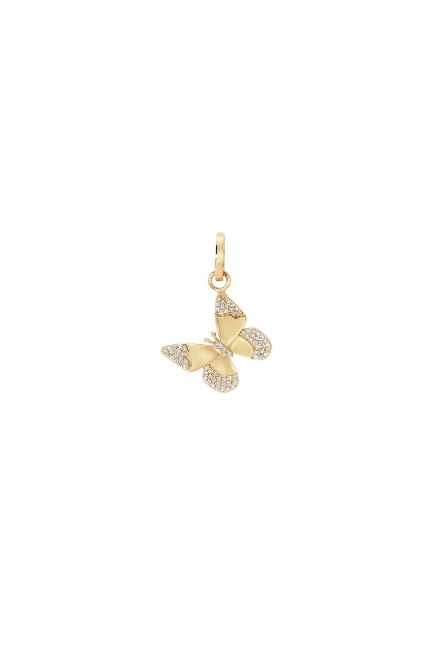 Diamond Butterfly Hinged Charm