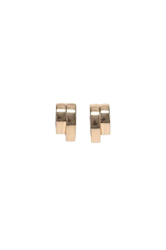 Double Up Hoops in Gold