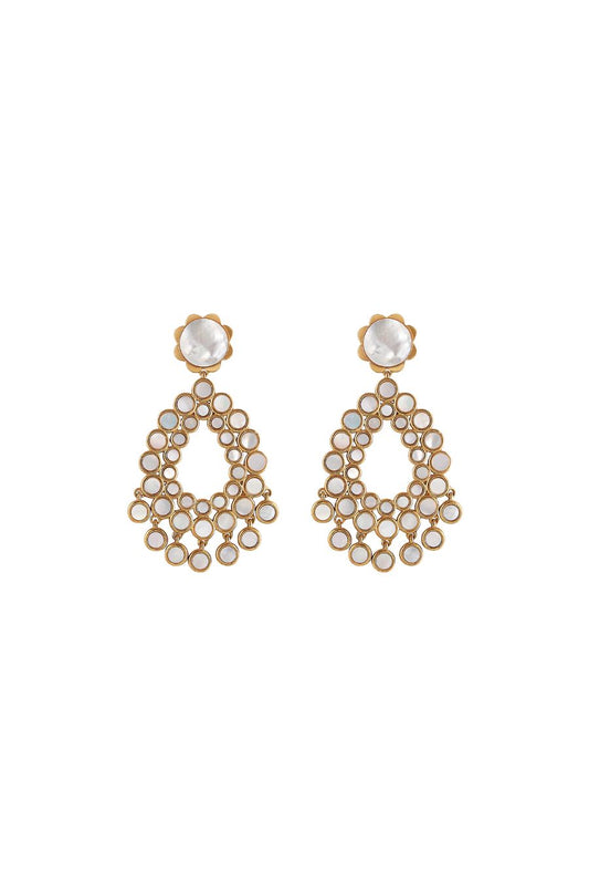 Flower Chandelier Earring in MOP