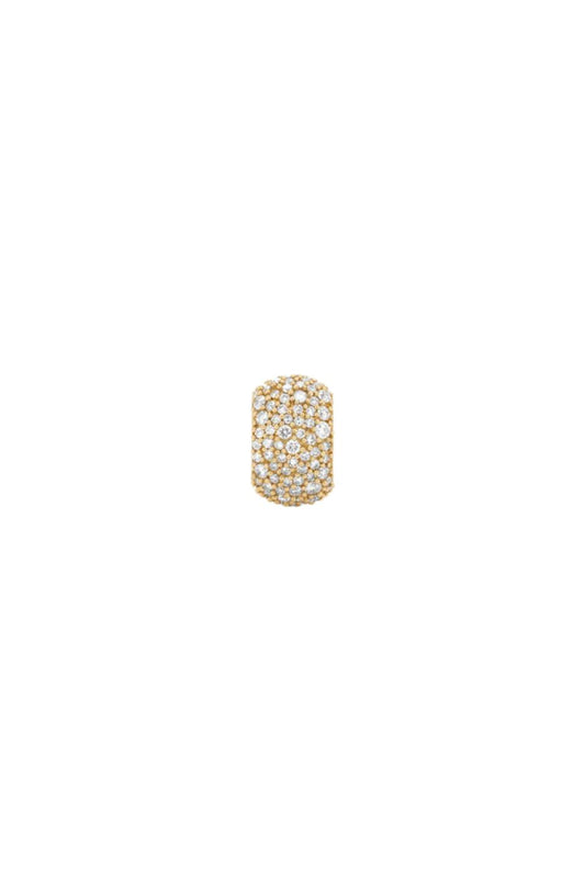 Wide Pavé Big Bead in Diamond