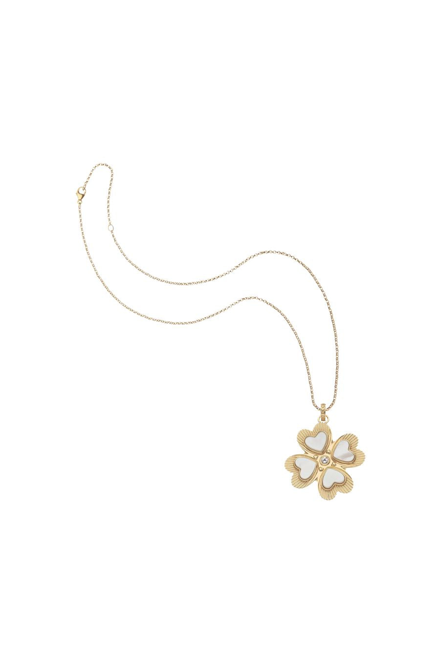 Lucky in Love Clover Pendant with Mother of Pearl