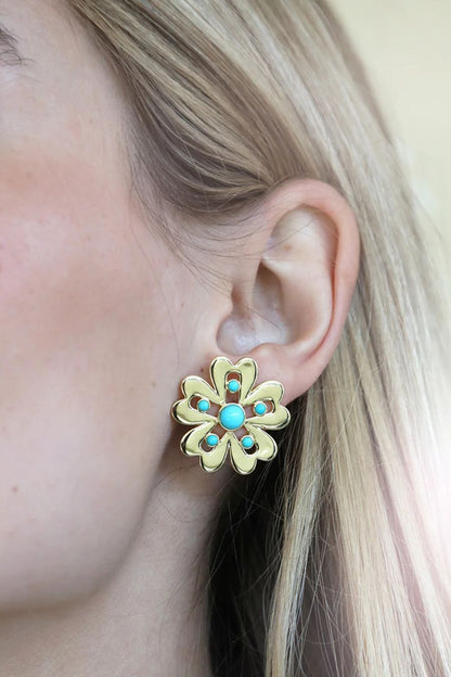 Majorelle Stud in Turquoise