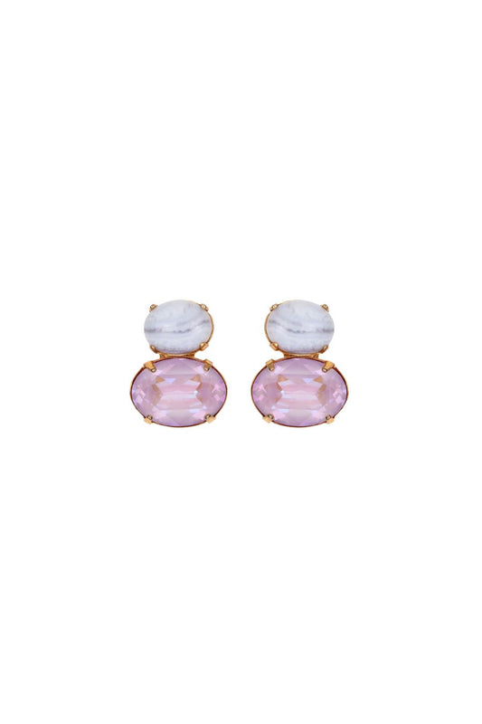 Yvette Earrings in Agate