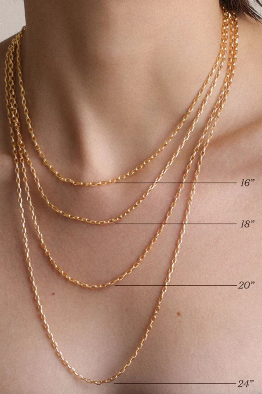16" 2mm Italian Chain in 14k Yellow Gold