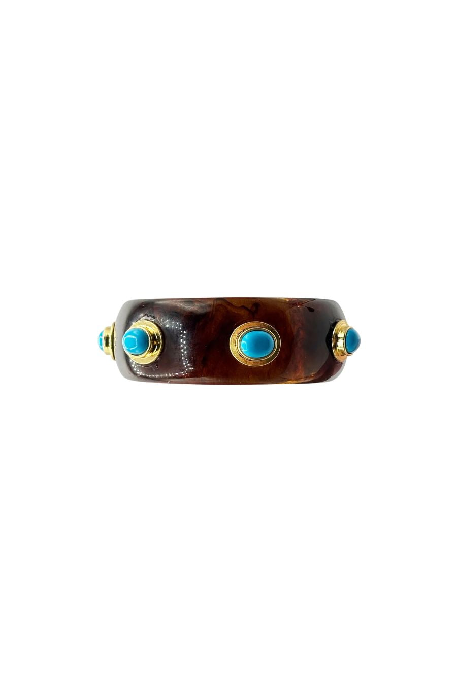 Renee Bangle in Tortoise/Turquoise