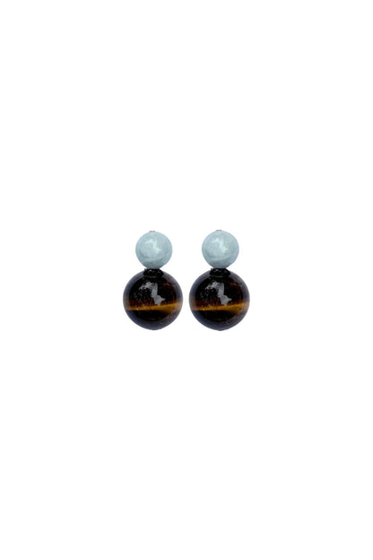 Greenwich Gemstone Bubble Earrings