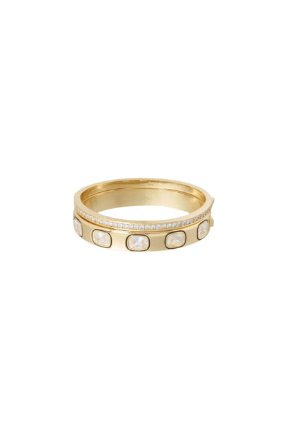 The Cubic Hinged Cuff Duo in Cubic