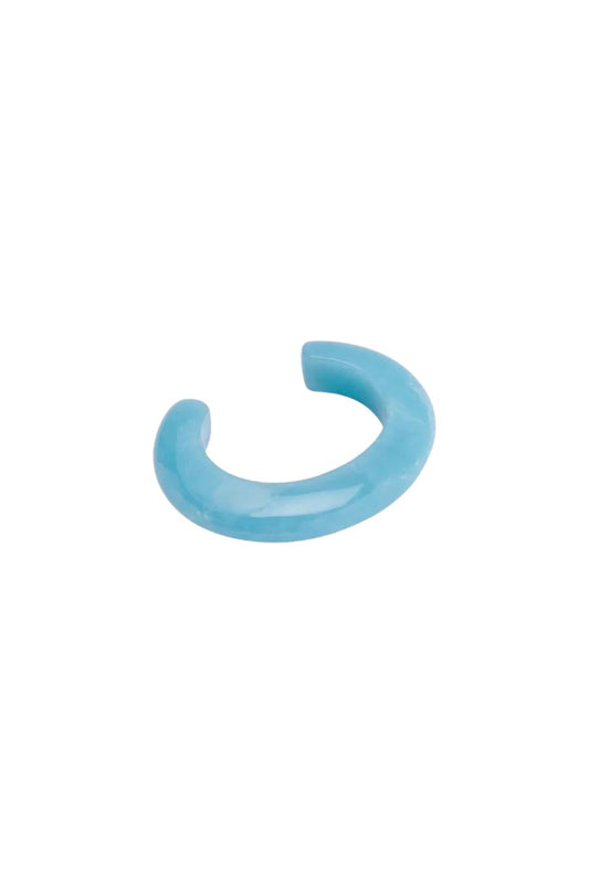 Ridge Cuff in Marbled Aquamarine