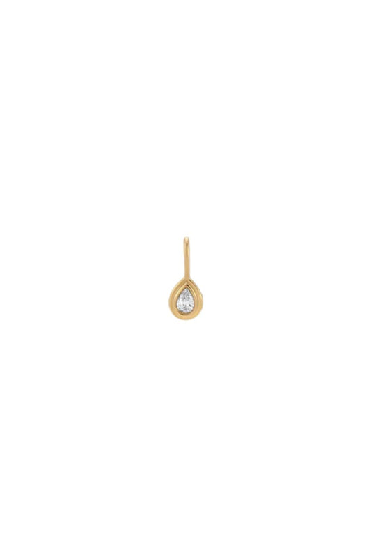 Groovy Diamond Teardrop Mini Charm