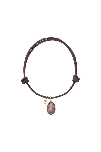 Kosta Necklace in Brown