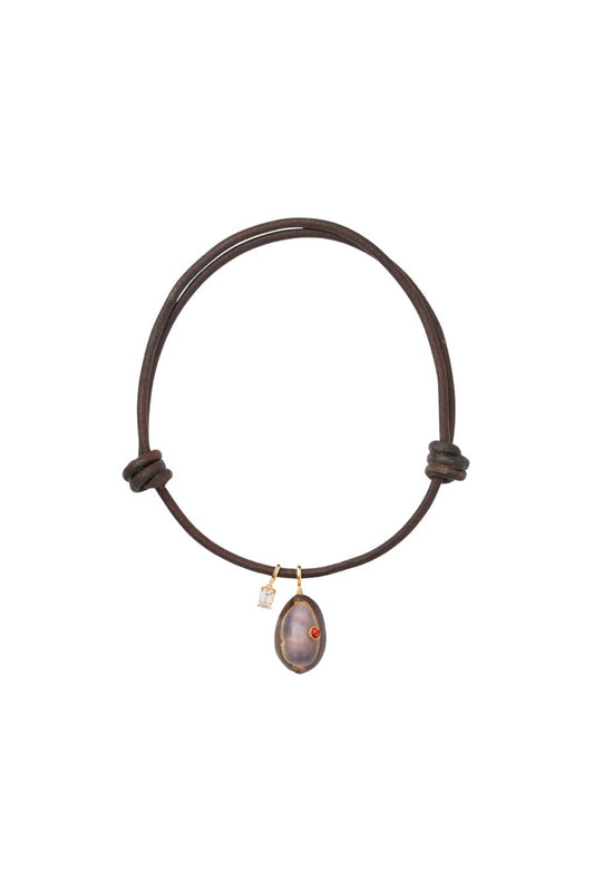 Kosta Necklace in Brown