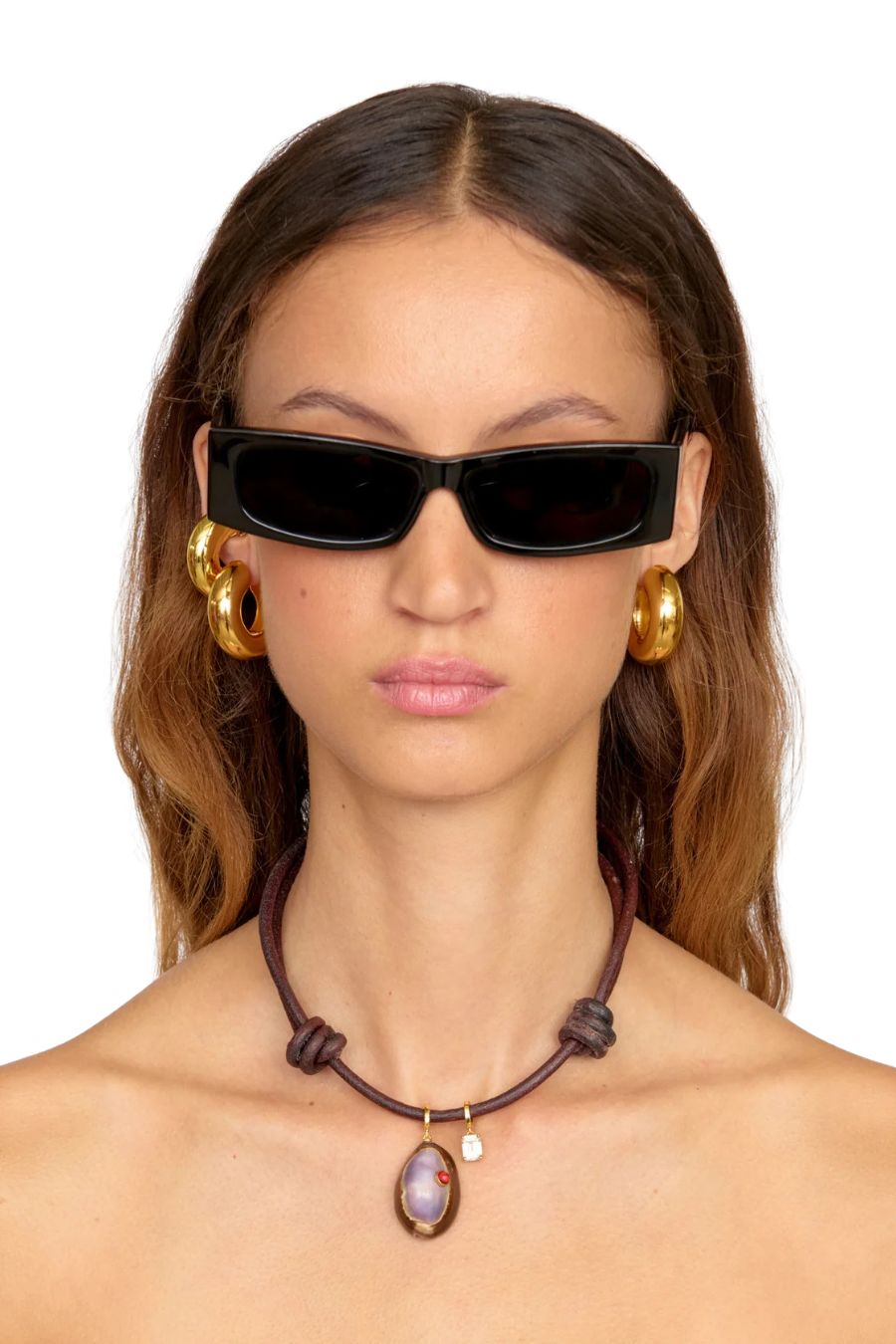Kosta Necklace in Brown