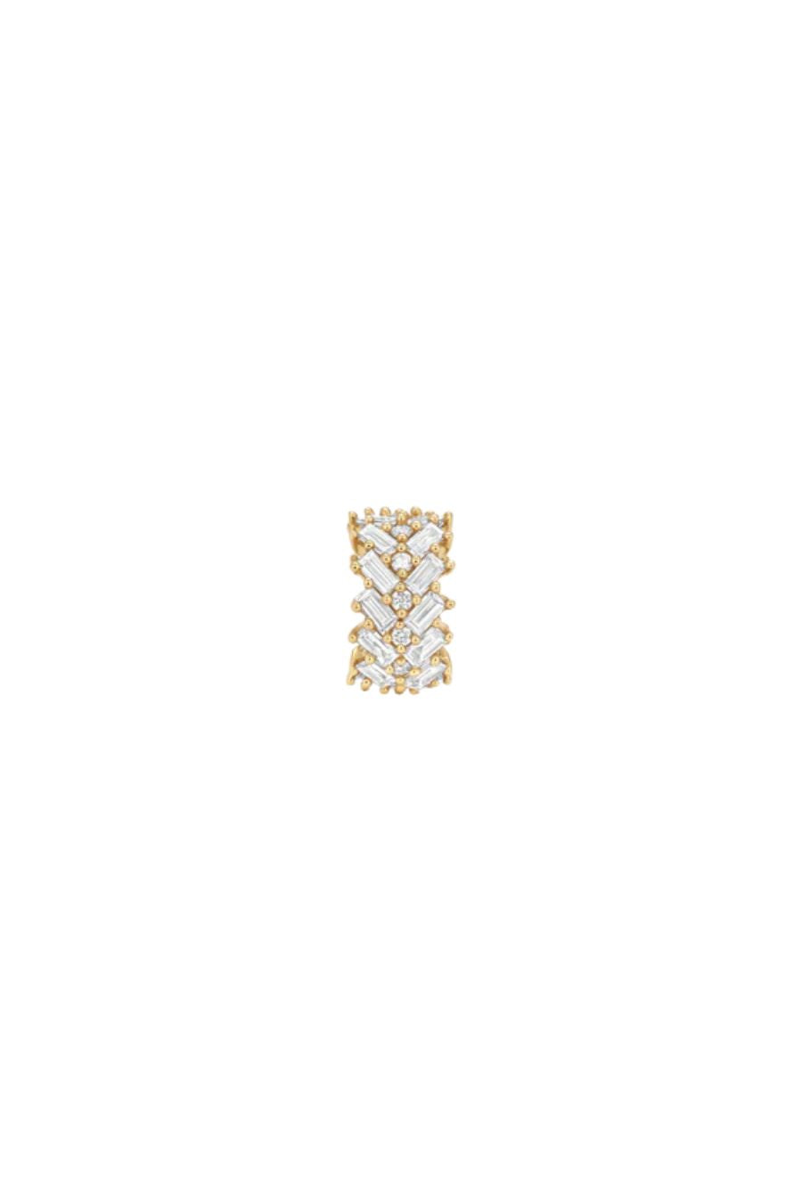 Diamond Chevron Baguette Big Bead Lab Grown