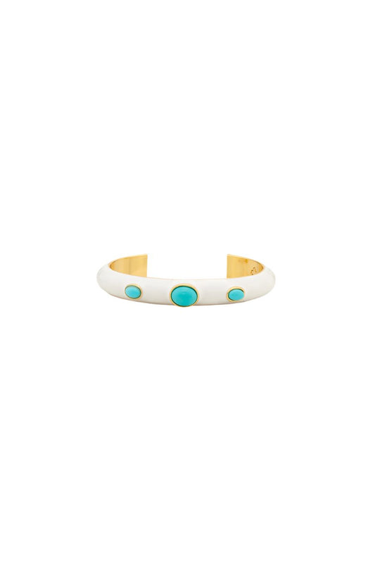 Talitha Enamel Cuff in Turquoise