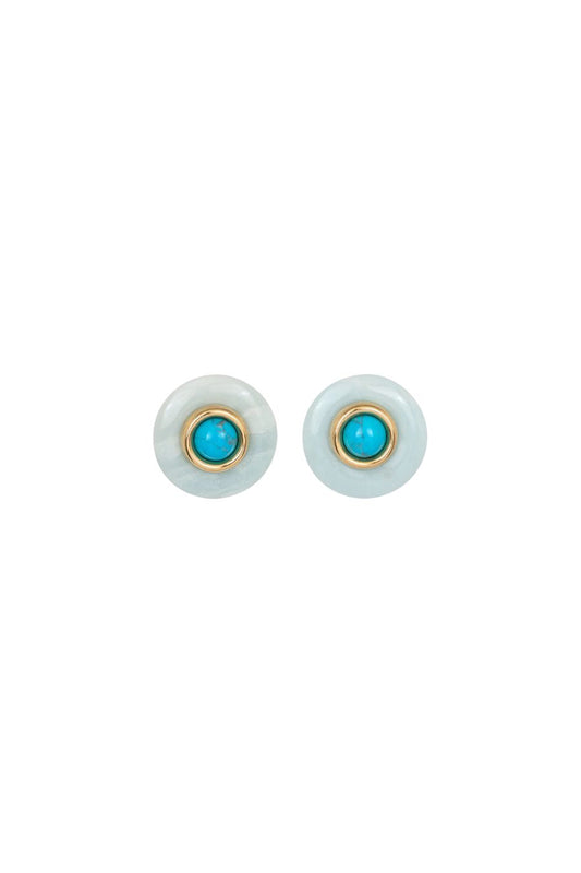 Devon Earrings in Amazonite