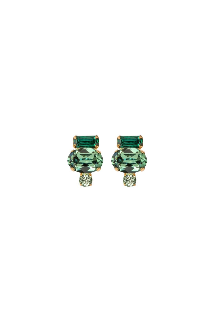 Cleo Earrings in Emerald