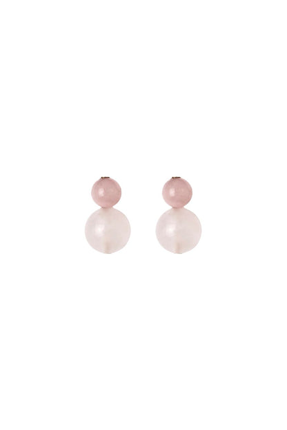 Cara Earrings in Rose Quartz