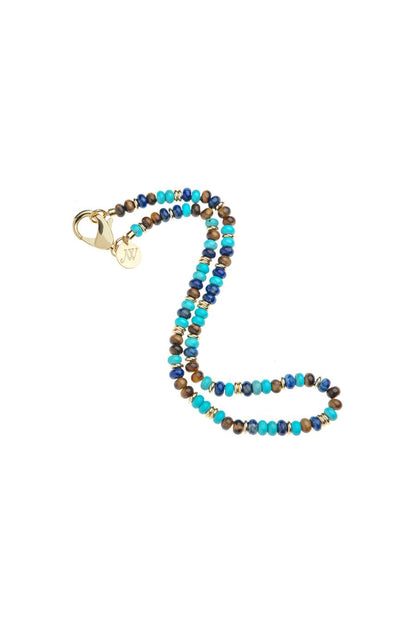 Gumdrop Beaded Necklace in Shoreline Mix