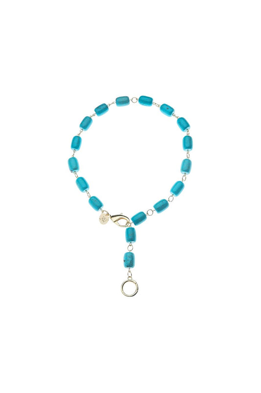 Chunky Turquoise Lariat Necklace