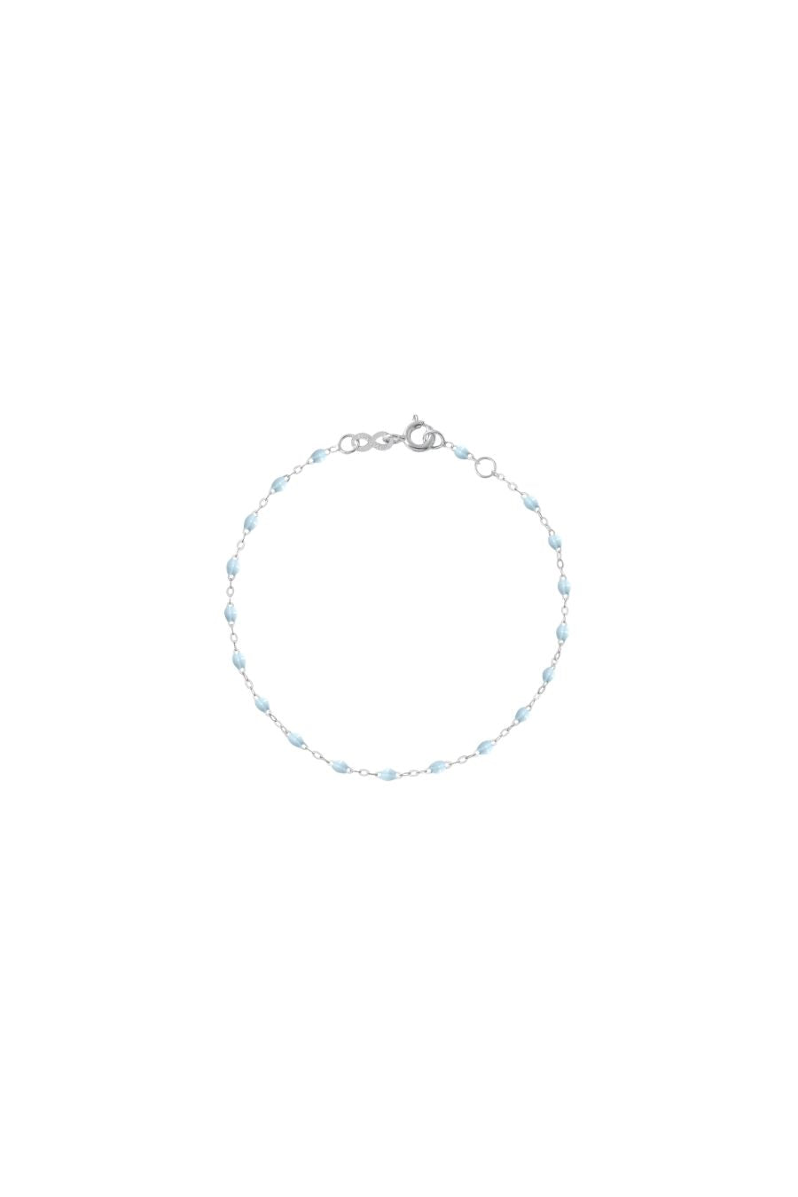 Classic Gigi White Gold Bracelet in Baby Blue