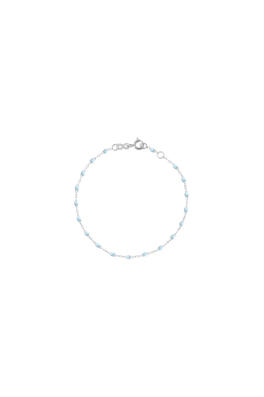 Classic Gigi White Gold Bracelet in Baby Blue