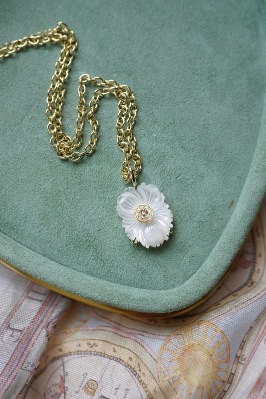 Mother of Pearl April Charm