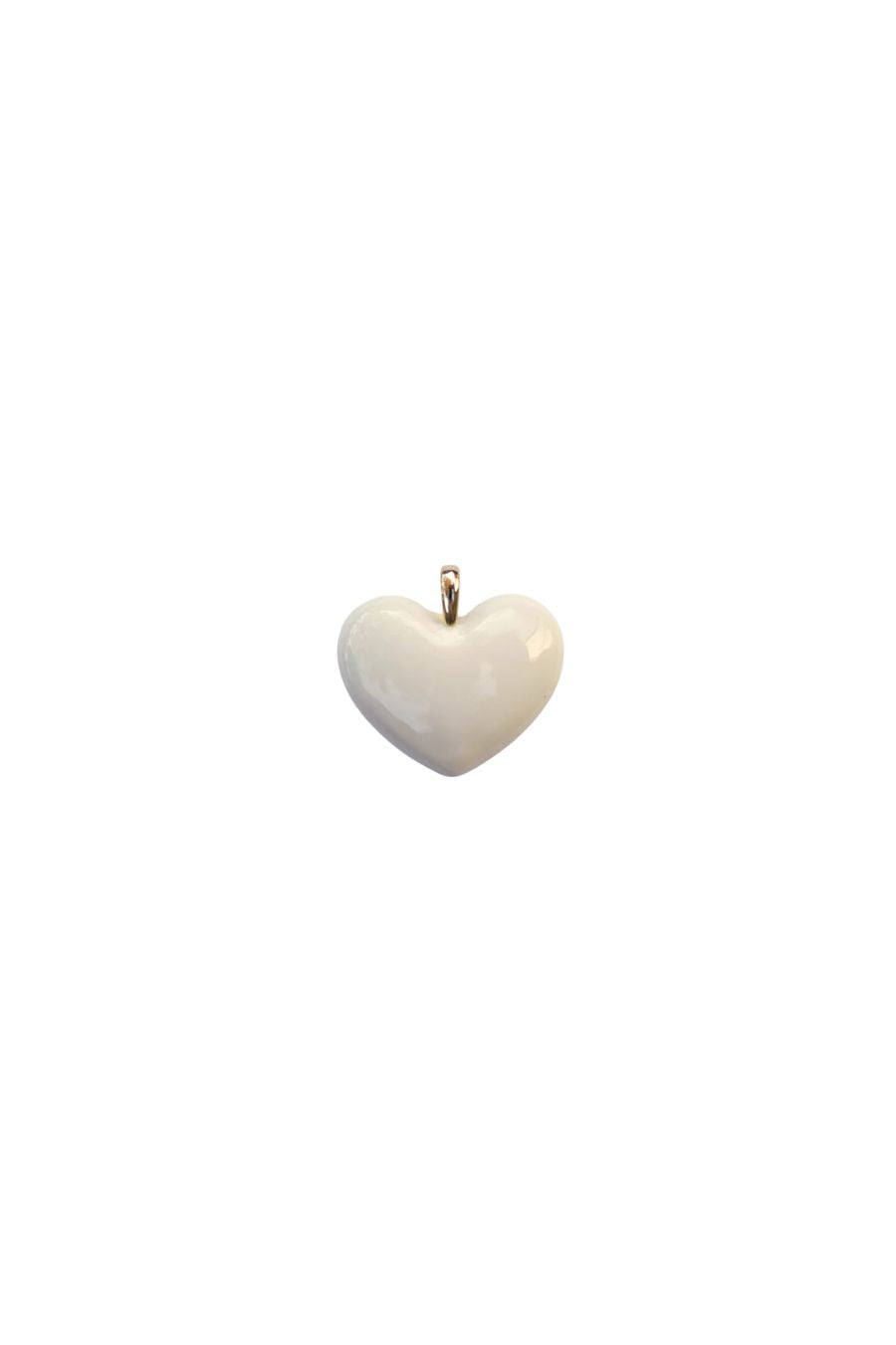 Ivory Heart Charm