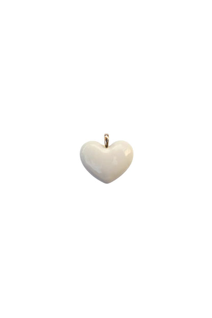 Ivory Heart Charm