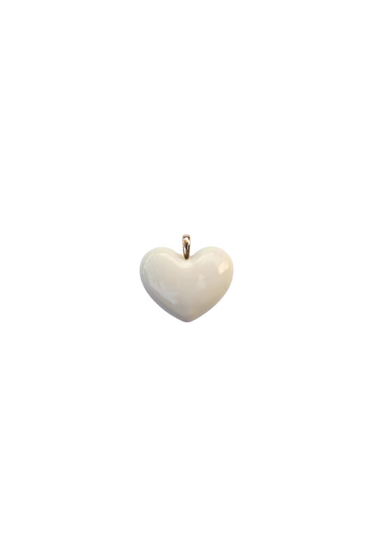 Ivory Heart Charm