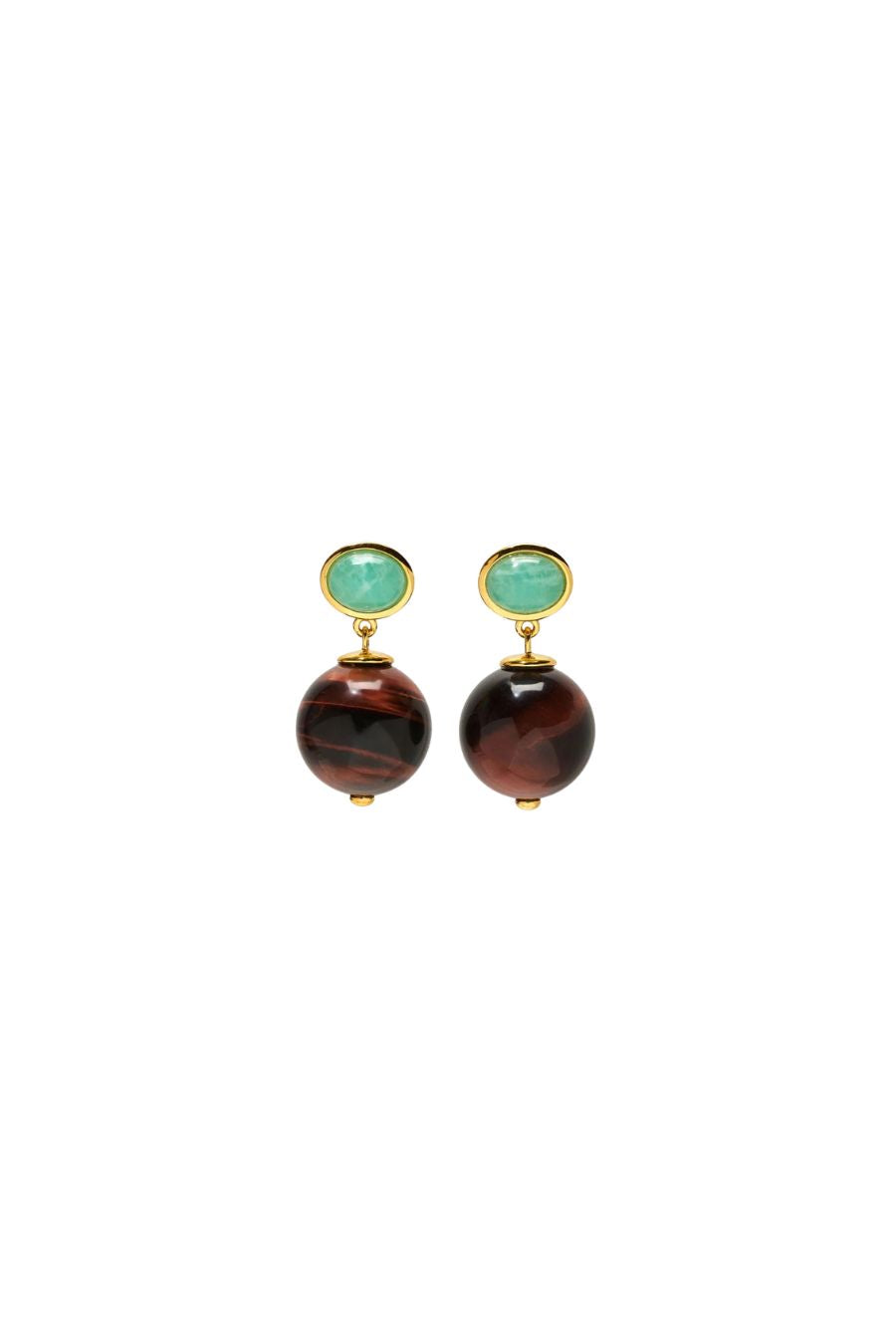 Umbria Earrings in Tiger's Eye