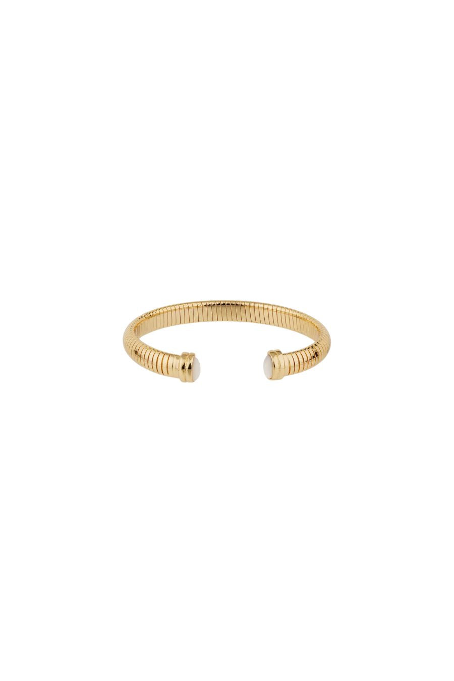 Antigone Bangle Bracelet in White Mother of Pearl