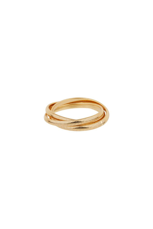 Small Gold Three Strand Infinity Bracelet