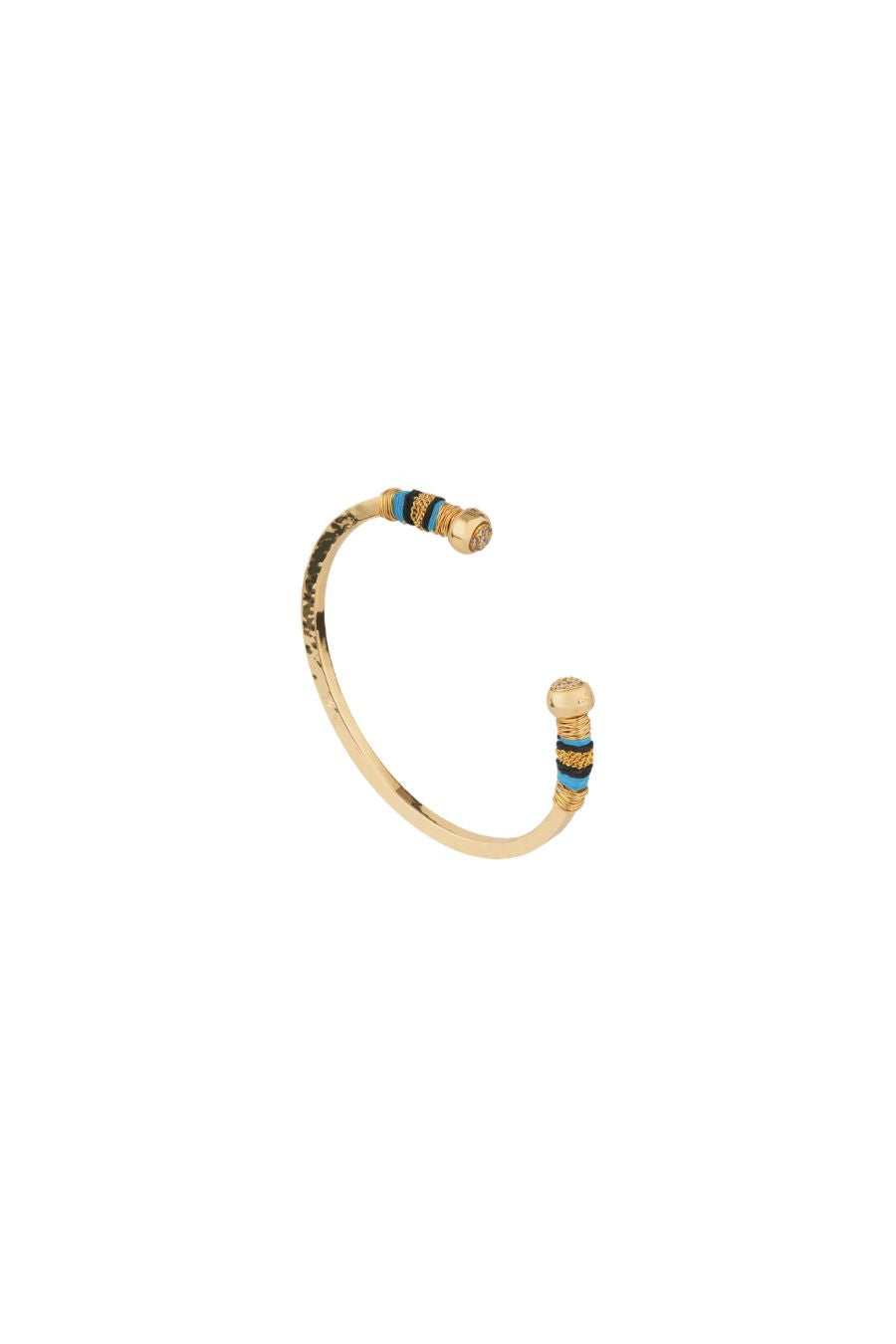Gas Bijoux Sari Rhinestone Bracelet in Turquoise, alternate view