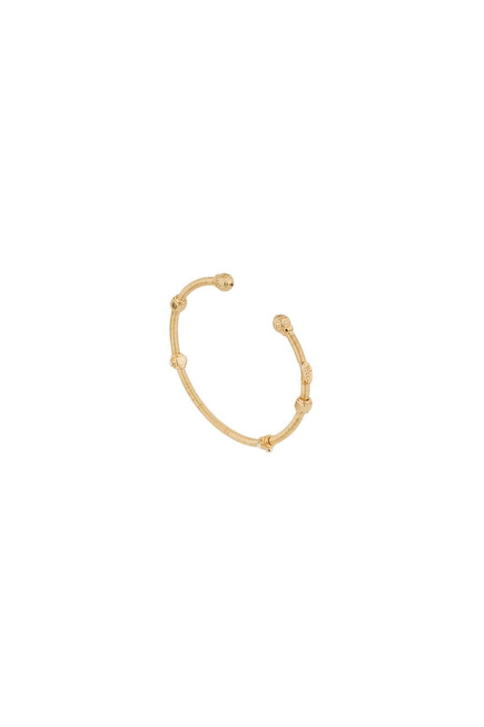 Zanzifull Rhinestone Bangle Bracelet in Gold
