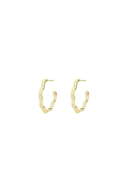 Asha Scallop Hoop Small