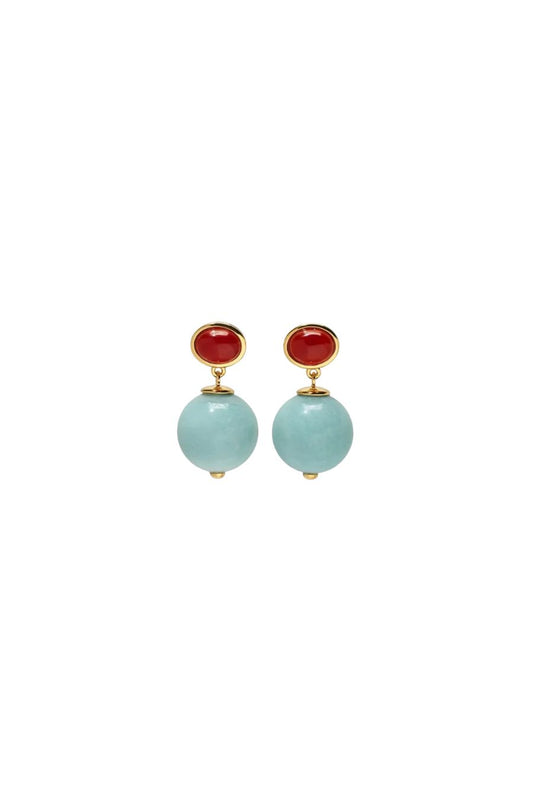 Umbria Earrings in Amazonite
