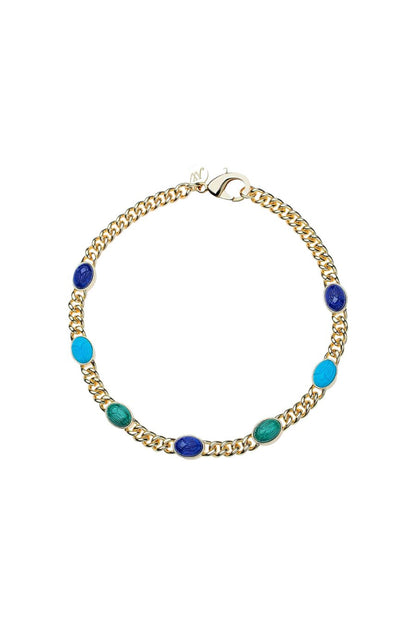 Protect Scarab Curb Chain Necklace
