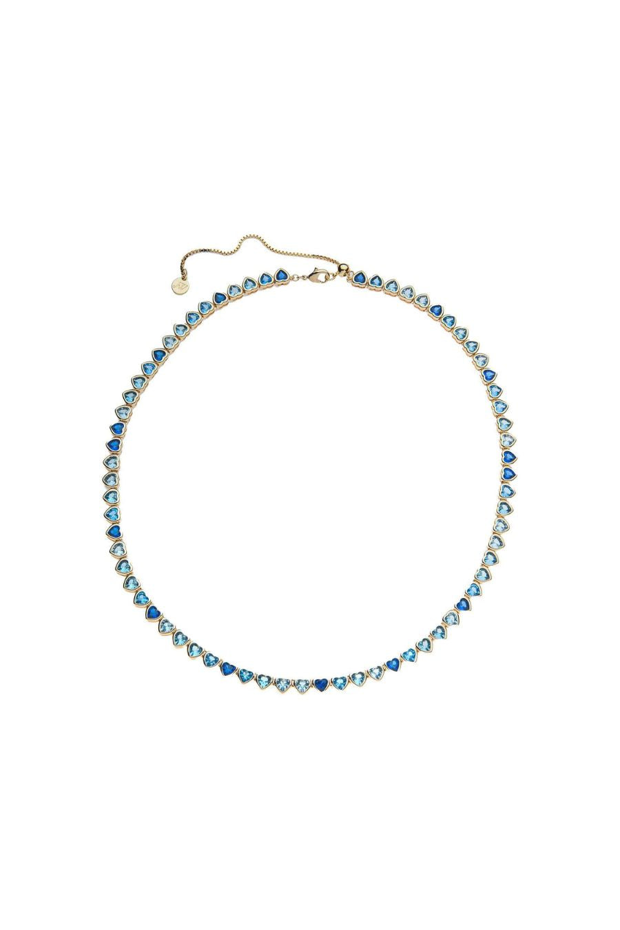 Made from LOVE Tennis Necklace in Ocean Blue Ombre