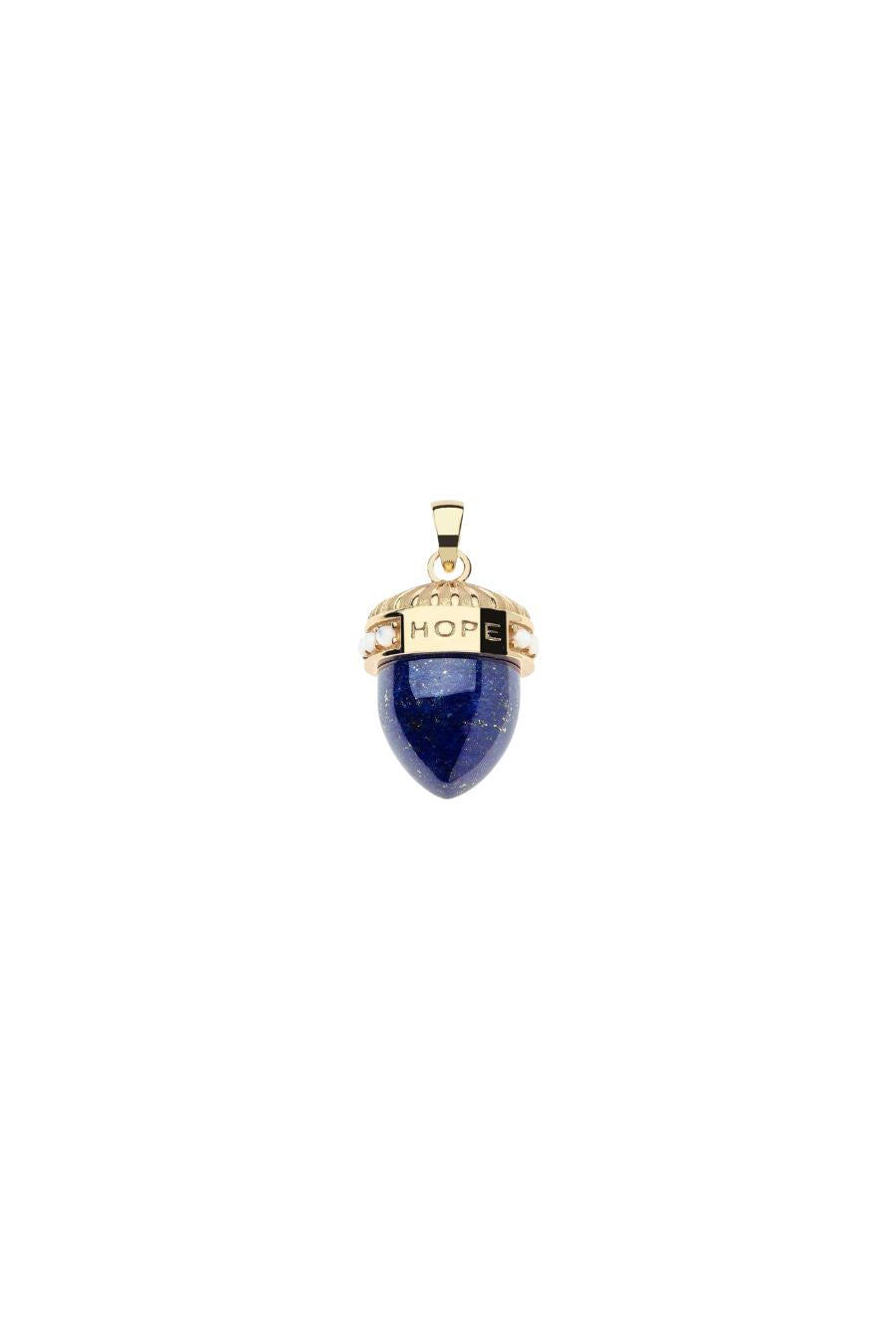HOPE Acorn Necklace in Lapis