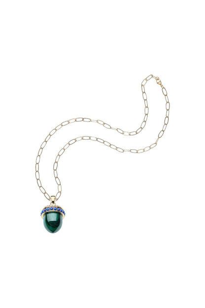 HOPE Acorn Necklace in Malachite