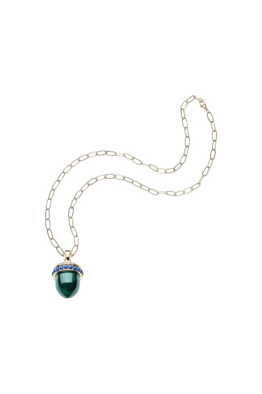 HOPE Acorn Necklace in Malachite