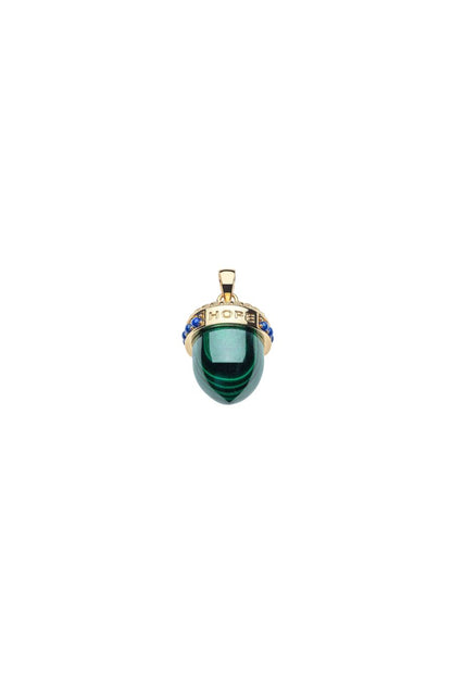 HOPE Acorn Necklace in Malachite