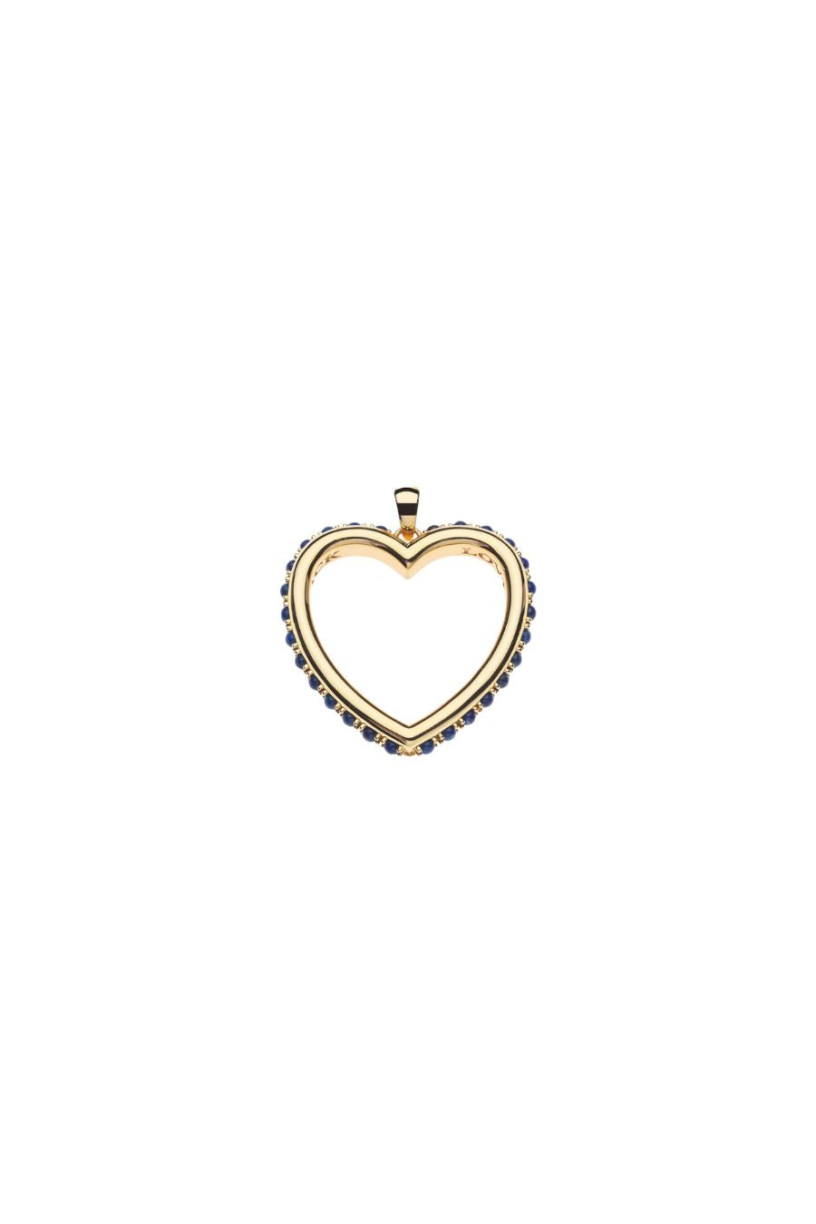 LOVE You to the Moon and Back Heart Necklace in Lapis