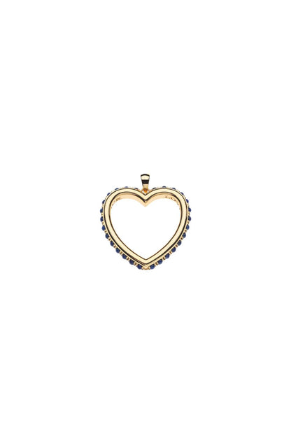 LOVE You to the Moon and Back Heart Necklace in Lapis